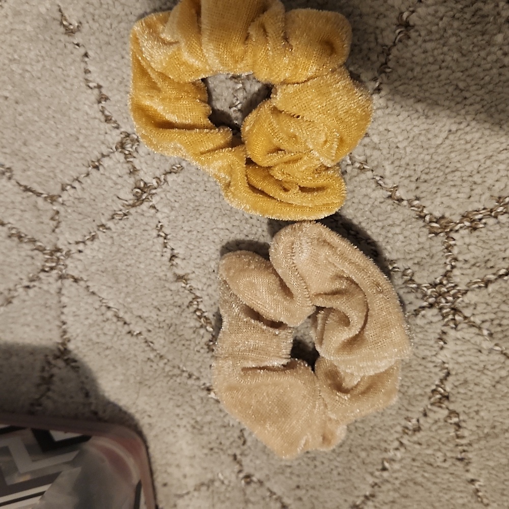 Cream Scrunchie